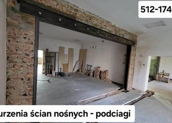 Wyburzenia Ślask scian nośnych podciag nadproże kucie skowanie rozbiórki