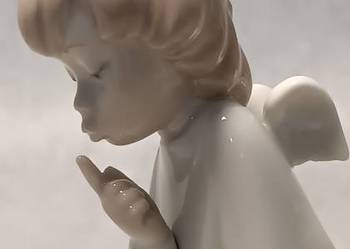 LLADRO 4635 Anioł Stróż Aniołek usypiający dziecko Piękny! J. Huerta