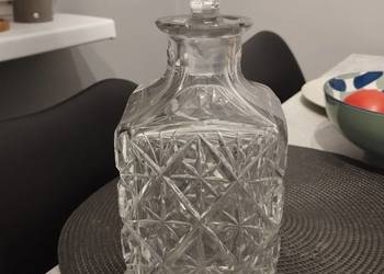 Karafka kryształowa PRL Vintage