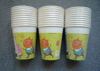 15 sztuk Kubki papierowe 200ml Świnka Peppa