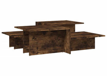 Stoliki kawowe 2 szt. przydymiony dąb materiał drewnopochodny WM-3216158