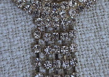 Broszka srebrna z cyrkoniami, nowa z metką!