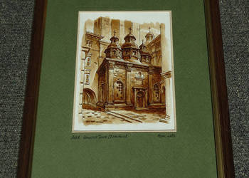 Grafika „Lwów. Kaplica Trzech Świętych” Grafika „Lwów. Kaplica Trzech Świętych”