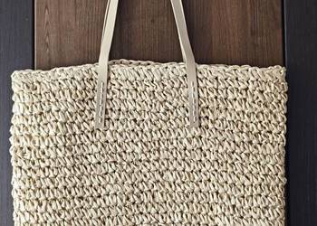 Nowa plażowa torba Eloy duża pleciona torba plażowa eko torba beach bag