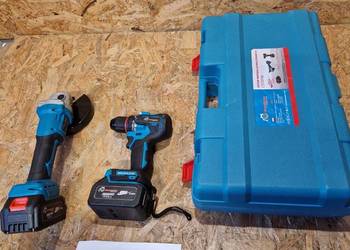 ZESTAW NARZĘDZI 2W1 MOCNA WKRĘTARKA + SZLIFIERKA AKUMULATOROWA 48V 2XAKU