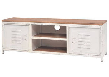 Szafka pod telewizor 120 x 30 x 40 cm biała WM-245457