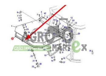 H816810050201, H816810050210 USZCZELKA TYLNEJ SZYBY AGCO