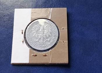 Stare monety 5 złotych 1959 Rybak PRL Polska skrętka