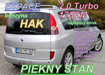 RENAULR ESPACE 2.0-T 170KM_ Hak 7miejsc Mały Przebieg Turbo Dynamique