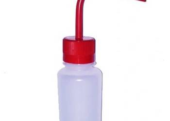 Tryskawka elastyczna LDPE 250 ml myjka, czerwona nakrętka