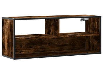 Szafka pod telewizor przydymiony dąb 100x31x395 cm WM-848936