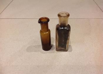 Małe Buteleczki Niemieckie Apteczne Szklane STARE