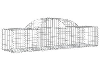Łukowaty kosz gabionowy 200x50x40/60 cm galwanizowane żelazo WM-153492