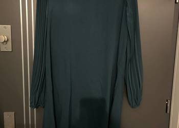 Shein sukienka butelkowa zieleń plisowana hit roz.40/42