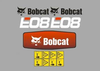 Naklejki oklejenie BOBCAT E08 Zamiennik