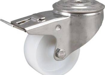 Koła skrętne ze stali nierdzewnej z powierzchnią z tworzywa sztucznego 847…
