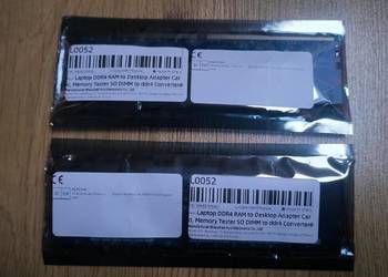 Adaptery Konwerter DDR4 SO-DIMM do PC DIMM