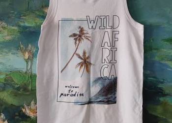 t-shirt top młodzieżowa koszulka na ramiączkach bez rękawów bokserka podkos