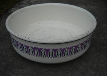 misa  ceramiczna  fajansowa  antyk