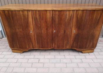 Bufet Komoda ART-DECO RTV Orzech Solidna 180 Stara Antyk Po Renowacji.