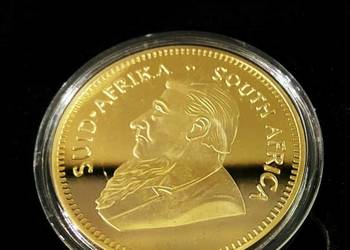 Krugerrand 1967 / Moneta pozłacana z certyfikatem Krugerrand 1967 / Moneta pozłacana z certyfikatem