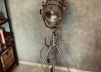 Lampa teatralna zabytek prl loft