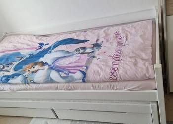 Lózko dziecięce 90x200 rozciągane 2x materacem