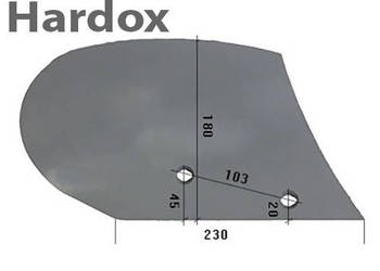 Odkładnia przedpłużka HARDOX 136602/P do pługa VOGEL NOOT