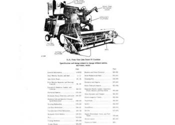 John Deere 55 kombajn katalog części