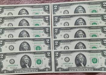 10 x 2 $ USA 2017 r. seria "A"-men.L-San Francisco - California - po kolei