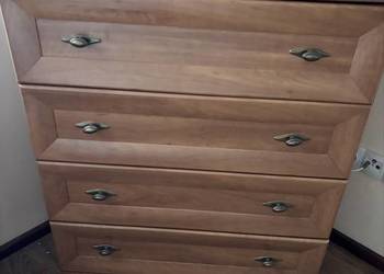 Sypialnia komplet - łóżko, materac, 2szafki nocne, duża szafa, komoda