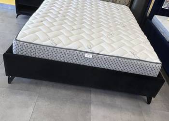 Łóżko tapicerowane 160x200 z pojemnikiem + stolik nocny