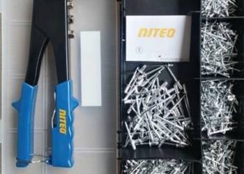 Nitownica z nitami 600szt +4 głowice Nowa