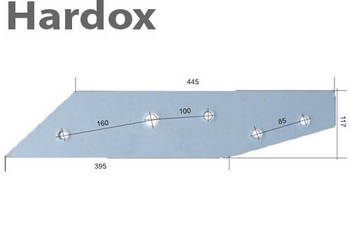 Płoza długa HARDOX 40320167/P części do pługa czeskiego PHX