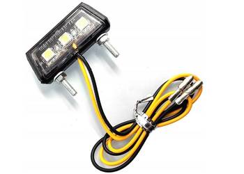 MAŁE OŚWIETLENIE 12V LED DO TABLICY REJESTRACYJNEJ MOTOCYKLA