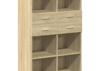 Wysoka szafka dąb sonoma 80x425x124 cm WM-3281387