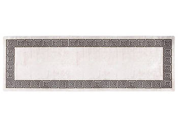 Dywan możliwość prania 80x300 cm jasny beż antypoślizgowy WM-337947