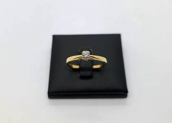 Nowy złoty pierścionek próby 585 - 2,65g (Rozmiar 20)