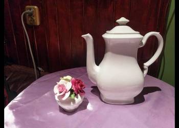 Stary biały niewielki dzbanek porcelana Bavaria