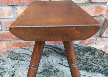 Kwietnik dębowy drewniany Stojak na kwiatek Stolik (630)