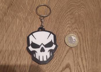 Breloczek bryloczek do kluczy czaszka czacha Punisher Call of Duty cięty