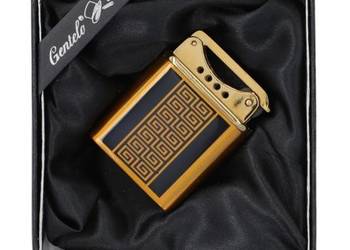 Zapalniczka Krzesiwowa w Opakowaniu na Prezent CzarnoZłota Geometria Grecki