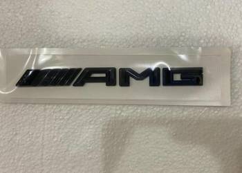 Nowy emblemat znaczek AMG czarny | srebrny