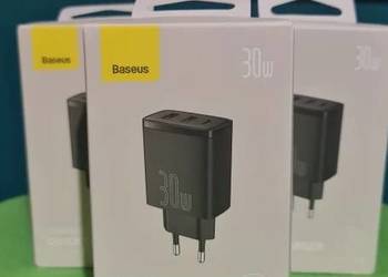 NOWA ładowarka sieciowa Baseus USB QC3 30W 2xUSB 1x Type C