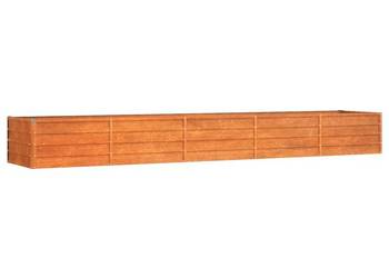 vidaXL Podwyższona donica, rdzawa, 400x80x45 cm(SKU:151964)