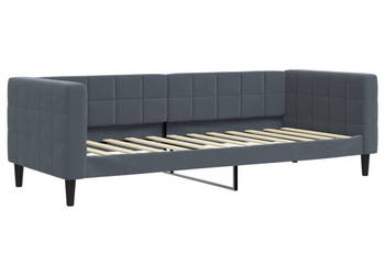 Sofa z funkcją spania ciemnoszara aksamitna 80x200 cm WM-354002