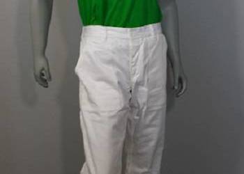 Spodnie robocze, gastronomiczne, 100% bawełna, białe.