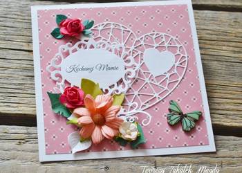 Kartka na Dzień Mamy nr 3 ręcznie robiona Kartka na Dzień Mamy nr 3 ręcznie robiona