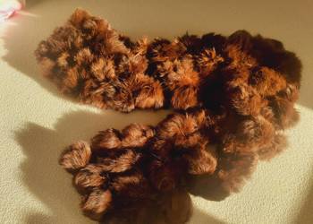 szalik z futerkiem naturalnym  liska