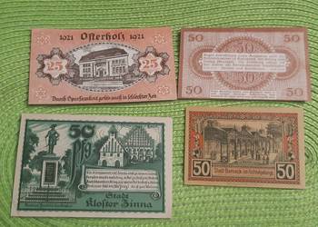 zestaw banknotów zastępczych niemieckich